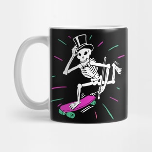 Skateboard Skeleton Mug